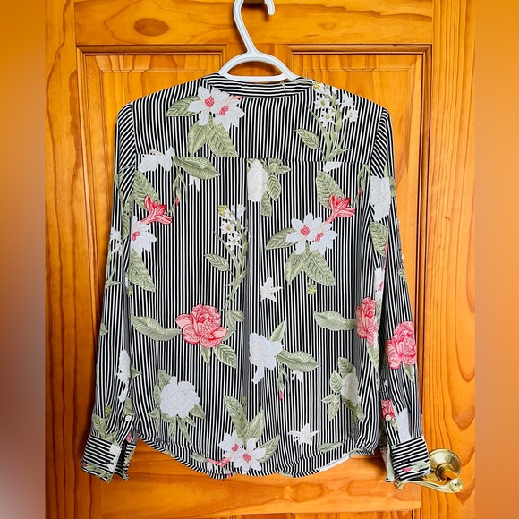Urban Heritage Striped Floral Shirt, S - Picture 2 of 5